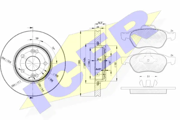 Brake Kit, disc brake (31431-2234)