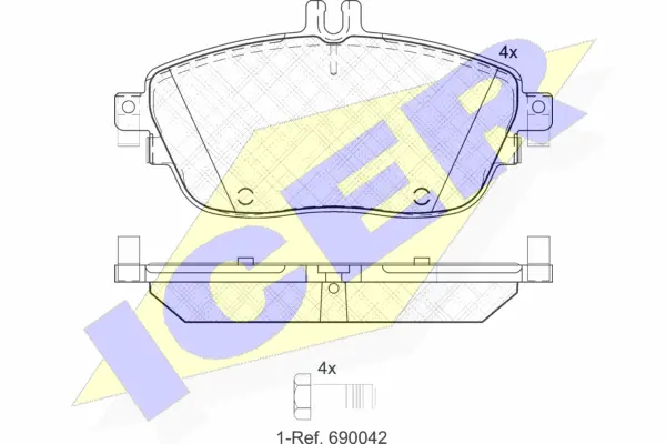 Brake Pad Set, disc brake (182061)