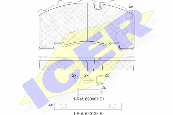 Brake Pad Set, disc brake (152135-066)