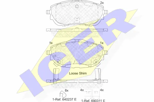 Brake Pad Set, disc brake (182129)