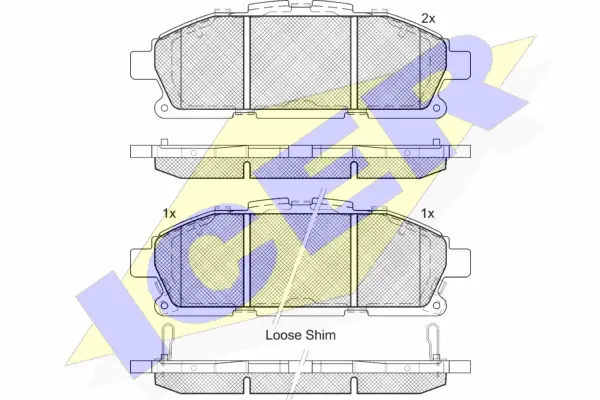 Brake Pad Set, disc brake (182210)