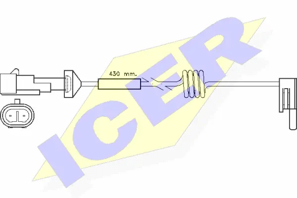 Warning Contact, brake pad wear (610235 E C)