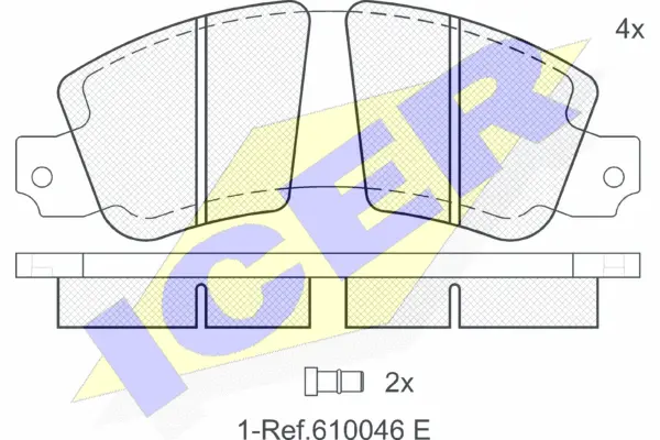 Brake Pad Set, disc brake (180188)