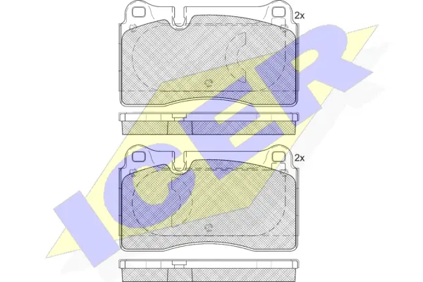 Brake Pad Set, disc brake (181791-203)