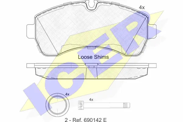 Brake Pad Set, disc brake (141785)