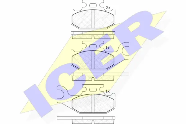 Brake Pad Set, disc brake (182057)
