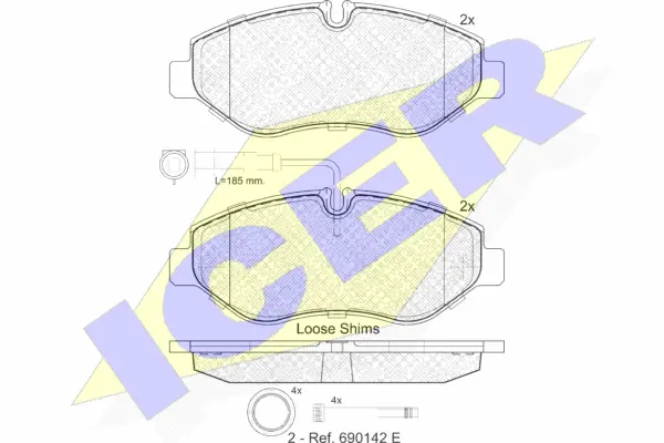 Brake Pad Set, disc brake (141846)