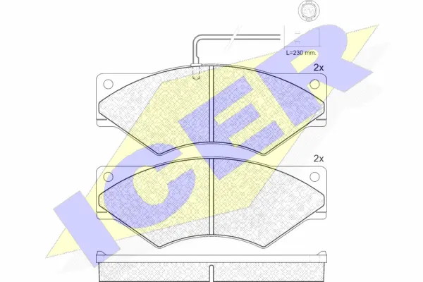 Brake Pad Set, disc brake (140965)