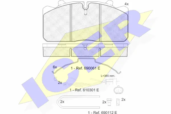 Brake Pad Set, disc brake (151253-121)