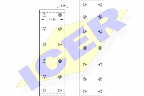 Brake Lining Kit, drum brake (21 5349 00)