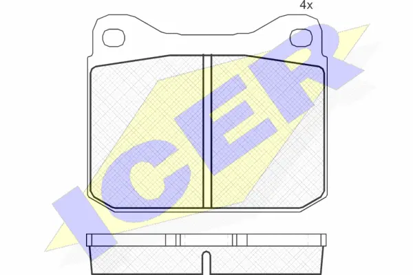 Brake Pad Set, disc brake (180140)