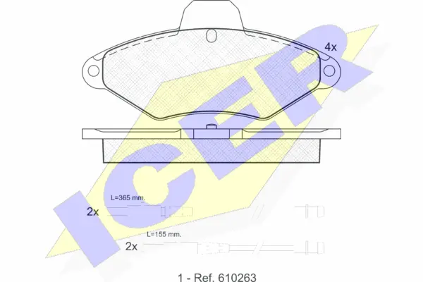 Brake Pad Set, disc brake (180920)