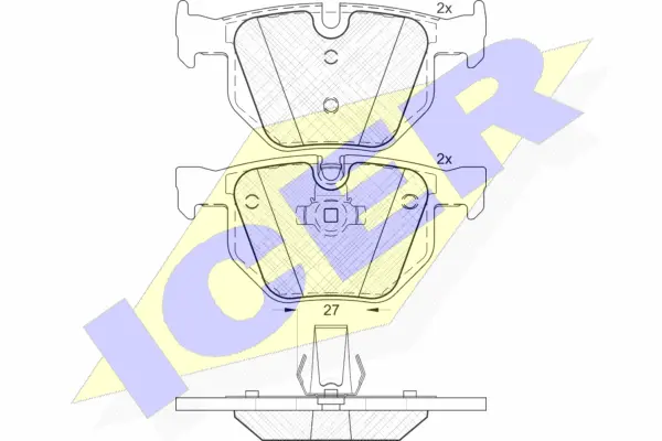 Brake Pad Set, disc brake (181684)