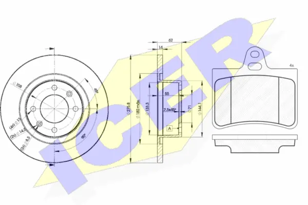 Brake Kit, disc brake (31407-4754)