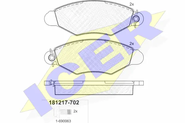 Brake Pad Set, disc brake (181217-702)