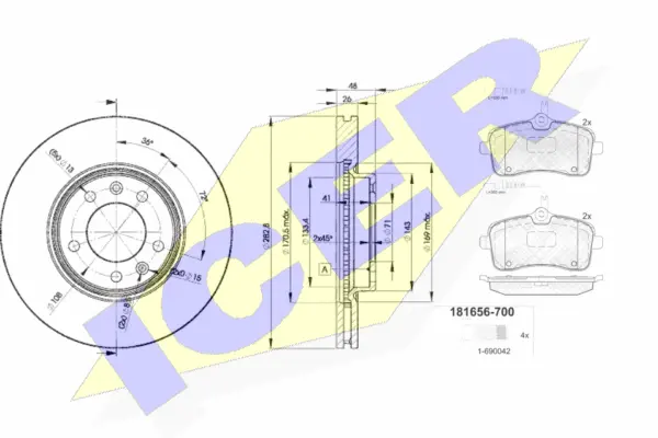 Brake Kit, disc brake (31656-4685)