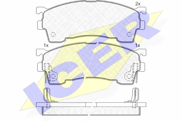 Brake Pad Set, disc brake (180971-204)