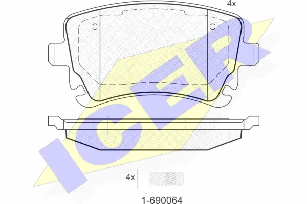 Brake Pad Set, disc brake (181674-204)