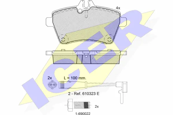Brake Pad Set, disc brake (181678-700)