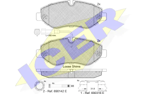 Brake Pad Set, disc brake (141846-066)