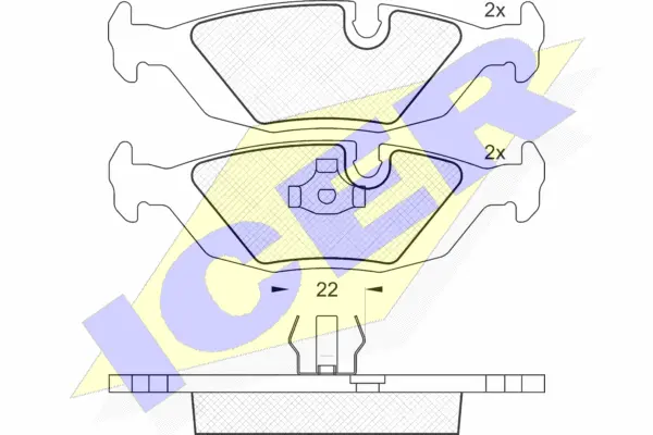 Brake Pad Set, disc brake (180422)