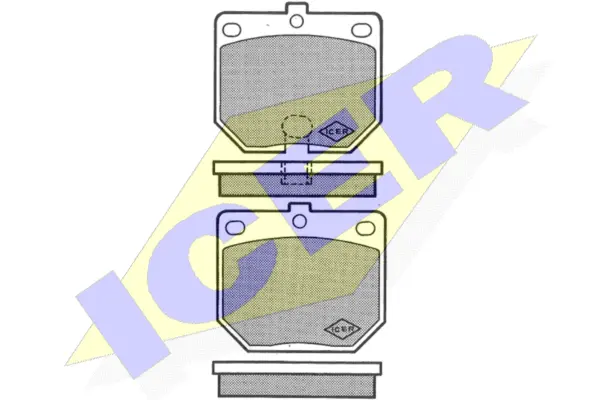 Brake Pad Set, disc brake (180190)