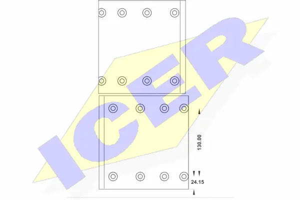 Brake Lining Kit, drum brake (21 9283 00)