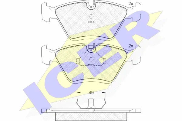 Brake Pad Set, disc brake (181083)
