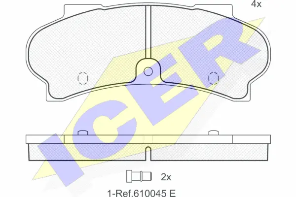 Brake Pad Set, disc brake (140187)