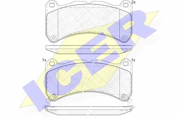Brake Pad Set, disc brake (182014)