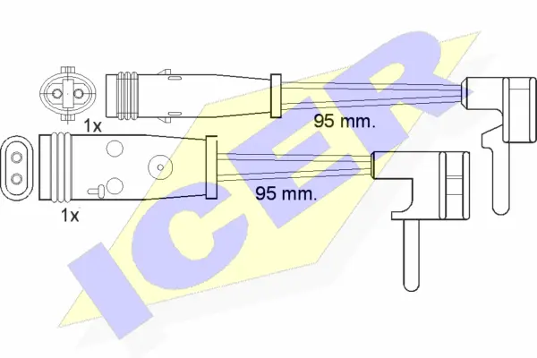 Warning Contact, brake pad wear (610333 E C)