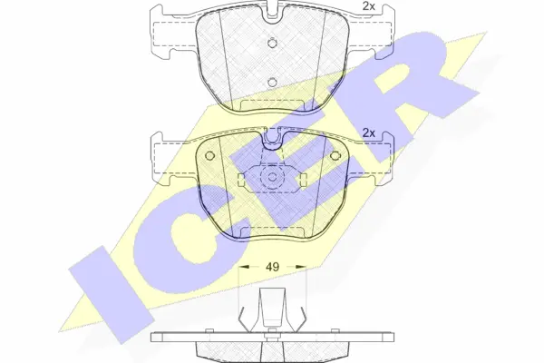 Brake Pad Set, disc brake (181574)
