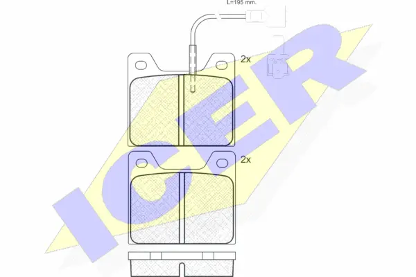 Brake Pad Set, disc brake (180244)