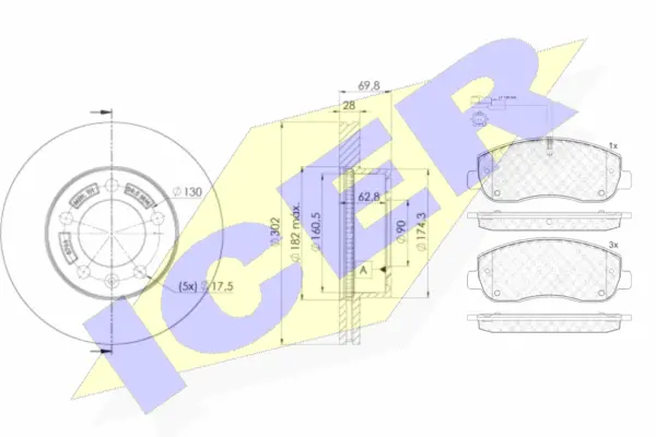 Brake Kit, disc brake (31999-8766)
