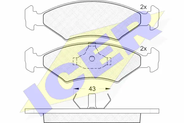 Brake Pad Set, disc brake (180329-200)