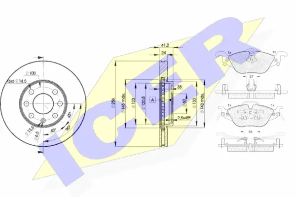 Brake Kit, disc brake (31249-7879)