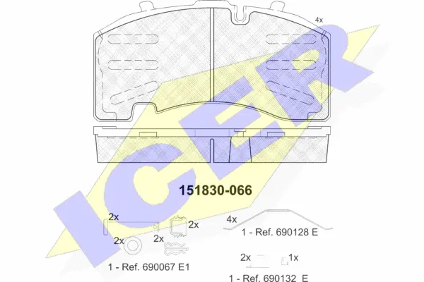 Brake Pad Set, disc brake (151830)