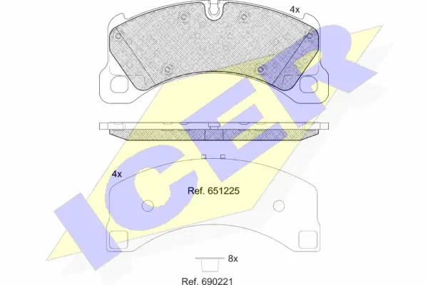 Brake Pad Set, disc brake (182206)