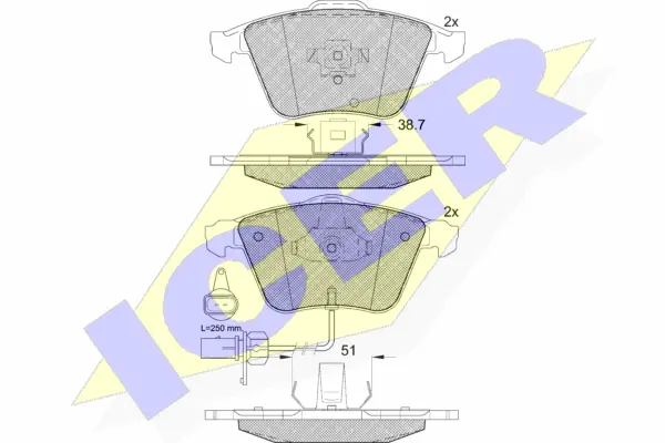 Brake Pad Set, disc brake (181654)
