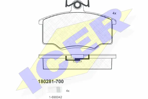 Brake Pad Set, disc brake (180281-700)