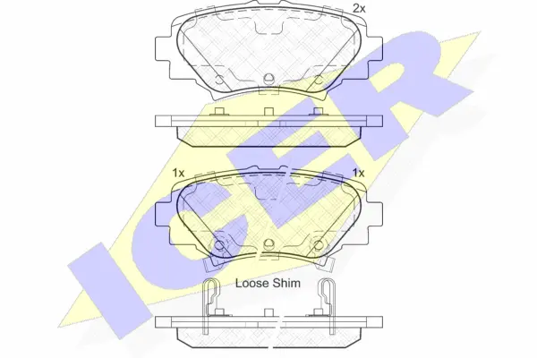 Brake Pad Set, disc brake (182169)