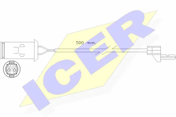 Warning Contact, brake pad wear (610222 E C)