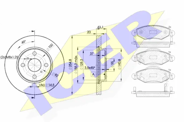 Brake Kit, disc brake (31587-2040)