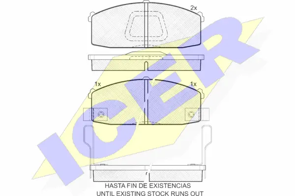 Brake Pad Set, disc brake (180792)