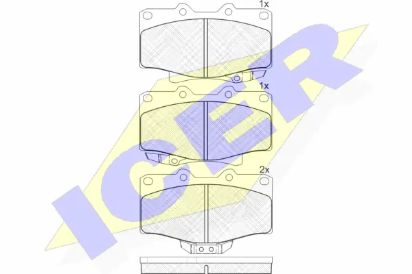 Brake Pad Set, disc brake (141025)