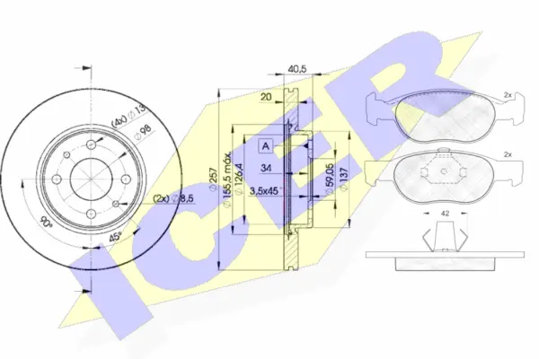 Brake Kit, disc brake (31348-5056)