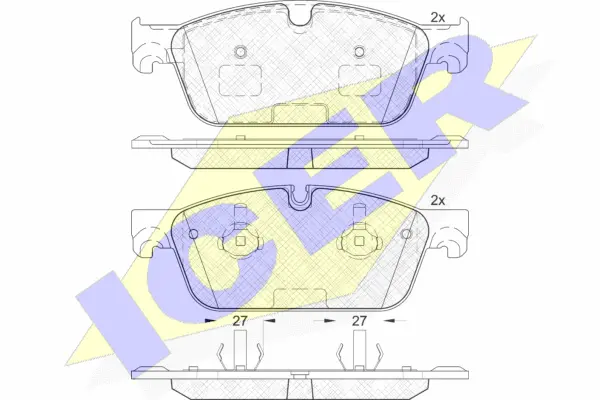 Brake Pad Set, disc brake (182104)