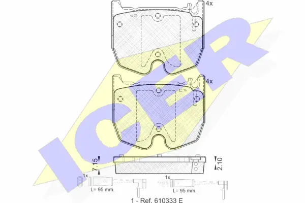 Brake Pad Set, disc brake (181591)