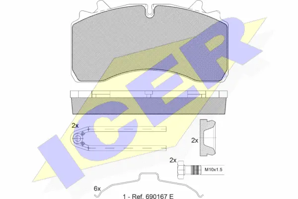 Brake Pad Set, disc brake (151631-066)