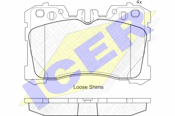 Brake Pad Set, disc brake (181935)